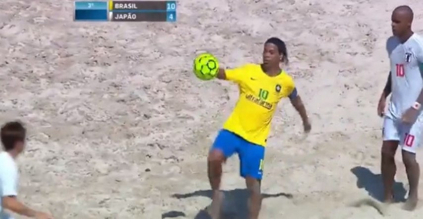VIDEO Bucmasti Ronaldinho bosonog prosipao čaroliju po plaži